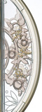 スワロフスキー・クリスタルつきの華やかな飾り 背面は軽やかな雰囲気の半透明仕上げ（AM241G)