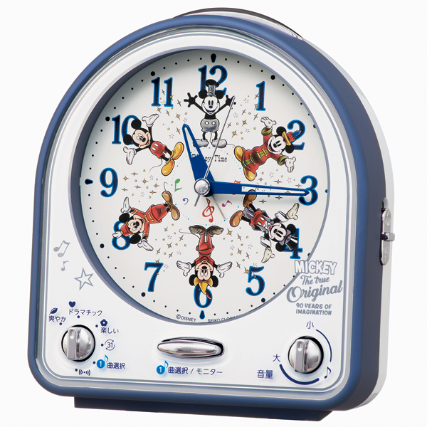 ミッキーマウス スクリーンデビュー90周年記念の目ざまし時計を発売 ニュース セイコータイムクリエーション株式会社