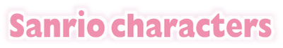 Sanrio characters logo