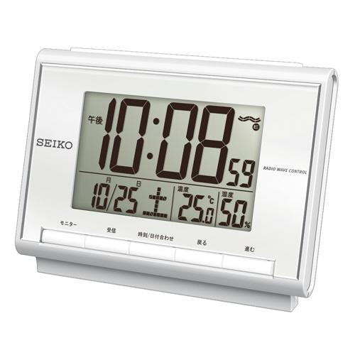 セイコー電波時計温湿度計日付